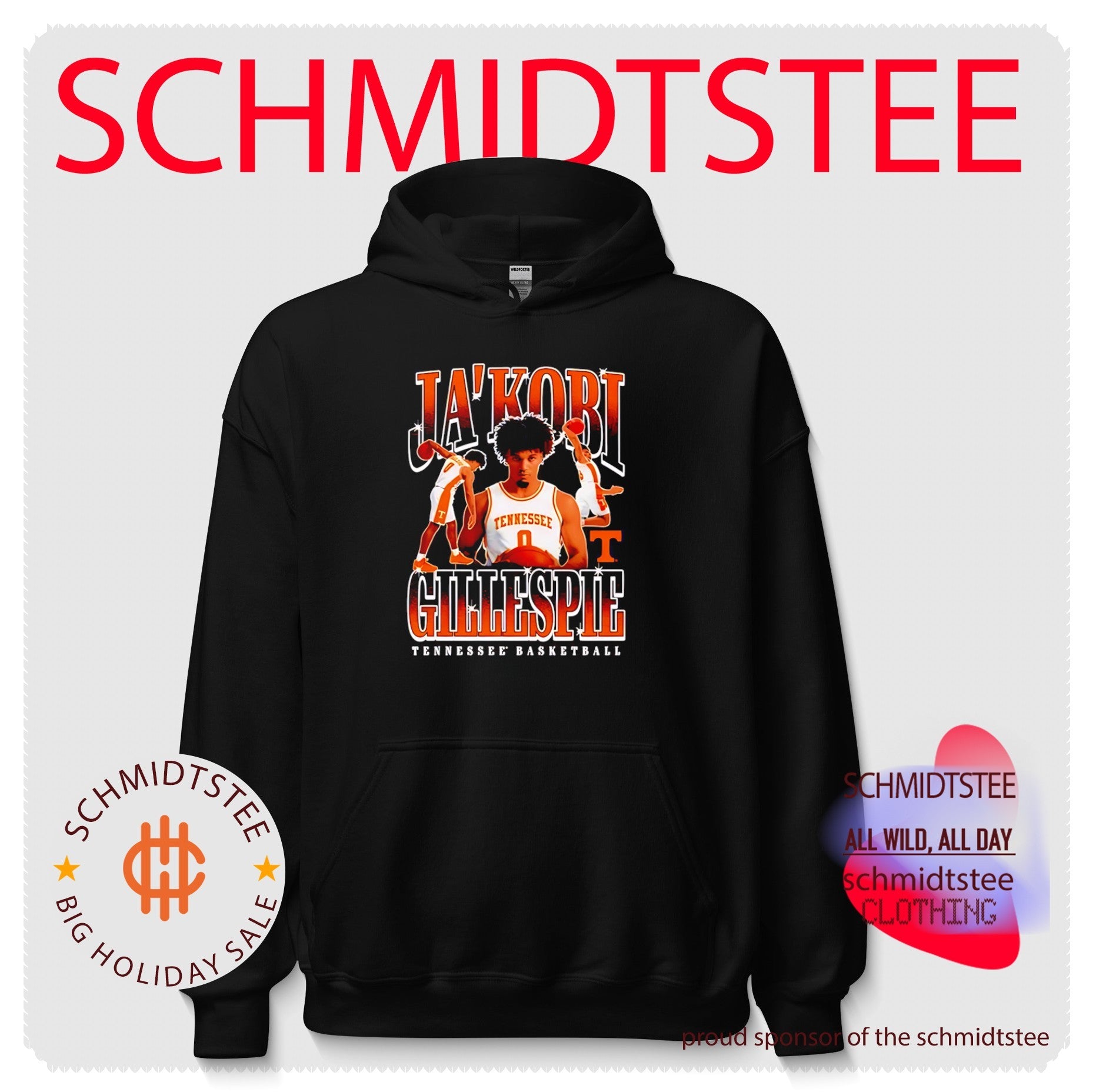 Ja’Kobi Gillespie Tennessee Volunteers Basketball graphic shirt