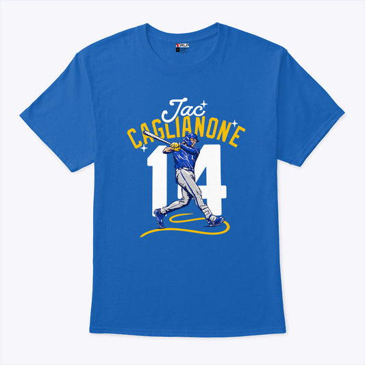 Jac Caglianone No 14 Kansas City Royals Baseball T Shirt
