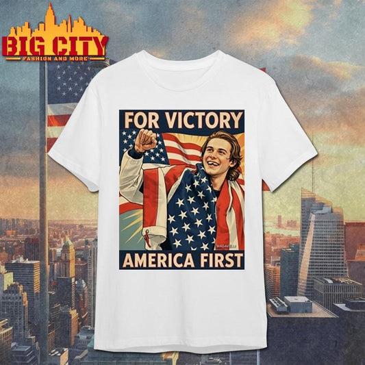 Jack Hughes Missing Teeth For Victory America First Shirt