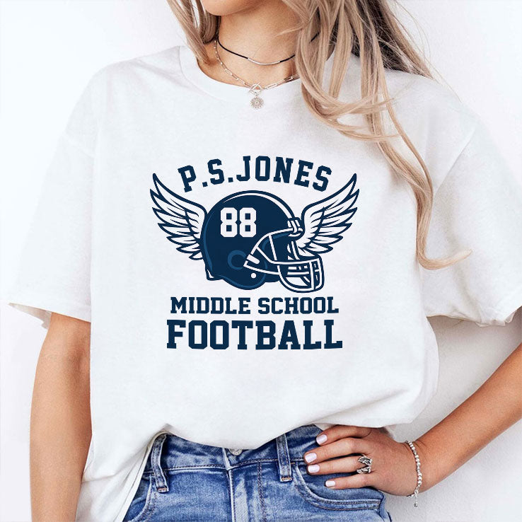 Jack O’Neal Tribute Wear P.S. Jones Middle School Football Shirt