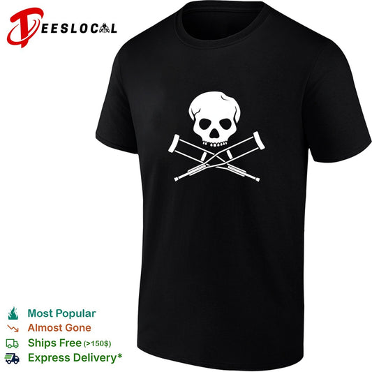 Jackass skull and crutches shirt