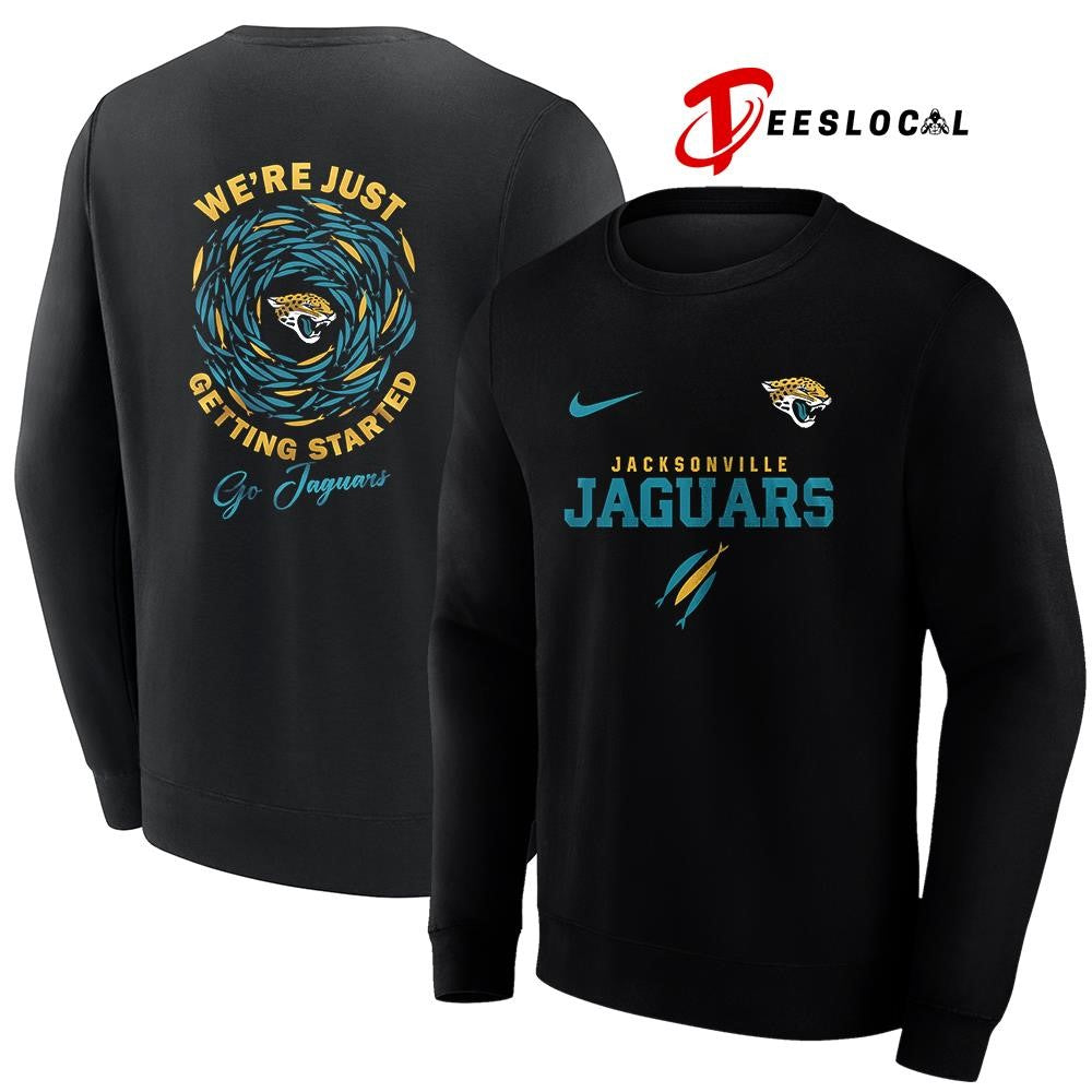 Jacksonville Jaguars x The Chosen we’re just getting started logo shirt