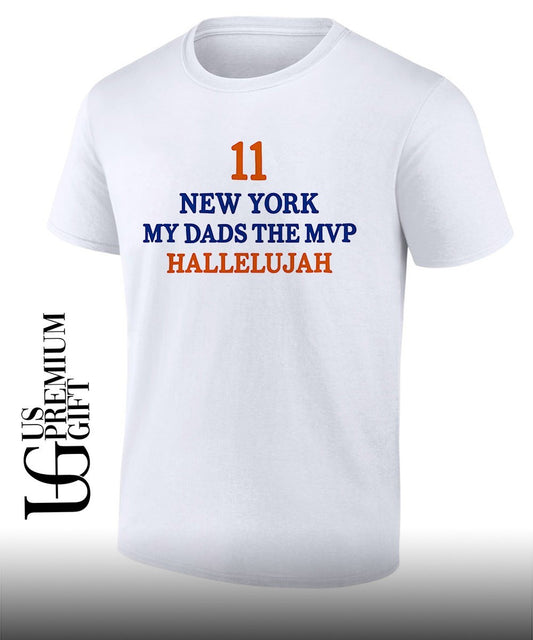 Jalen Brunson 11 New York My Dads The MVP Hallelujah shirt