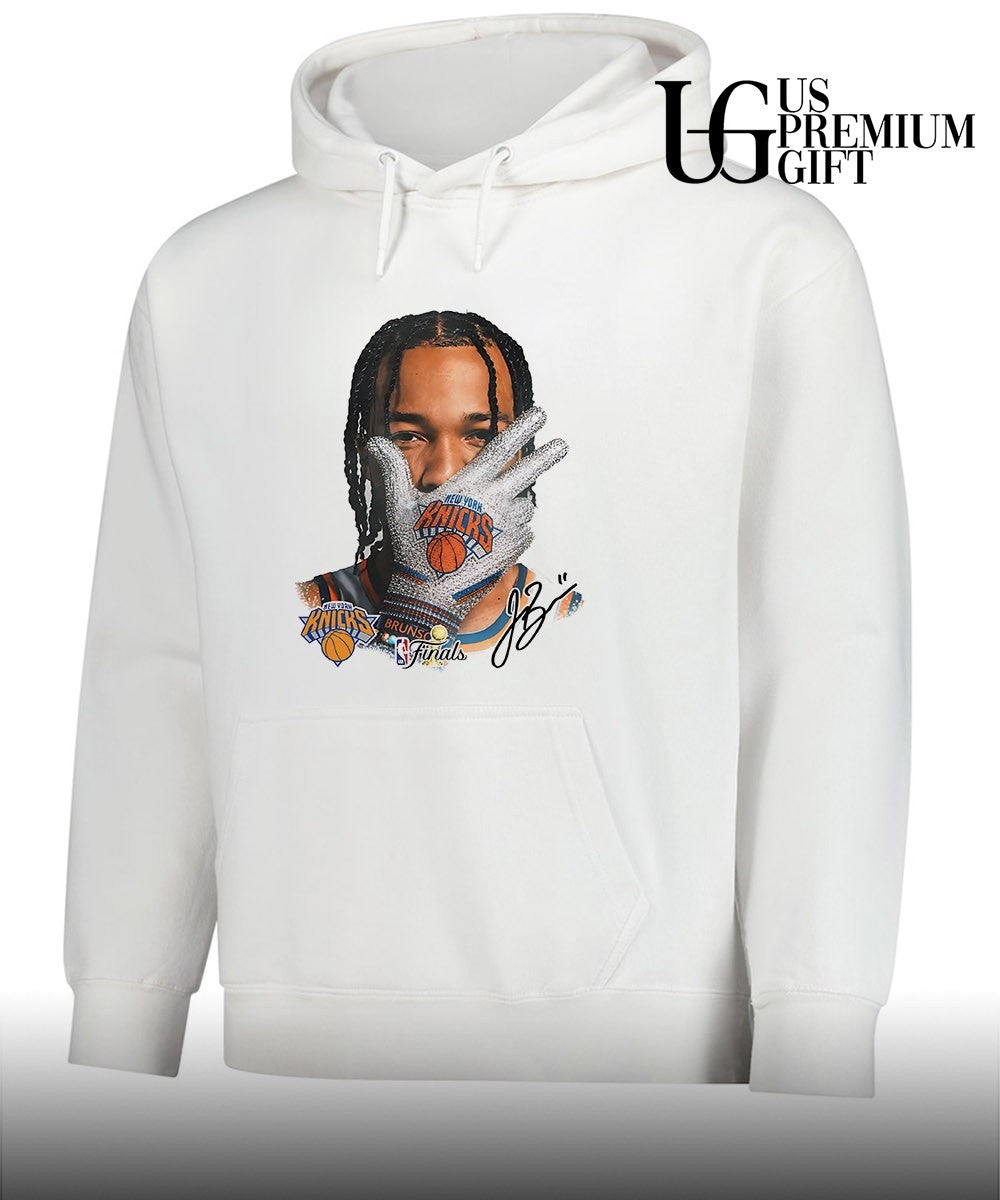 Jalen Brunson Iced Out Glove Knicks finals portrait T-shirt