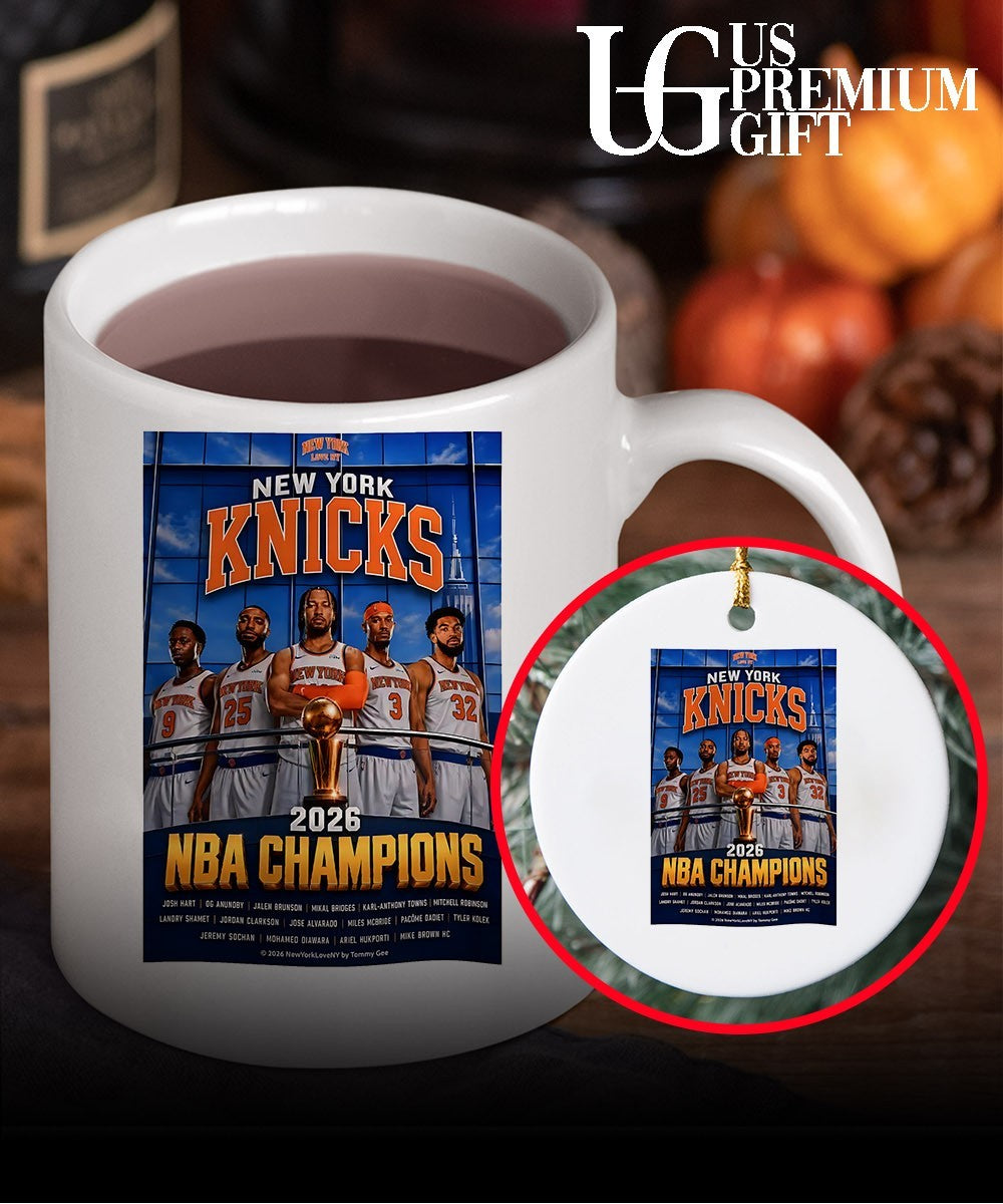 Jalen Brunson Josh Hart OG Anunoby Mikal Bridges Karl-Anthony Towns 2026 Knicks NBA Champions shirt