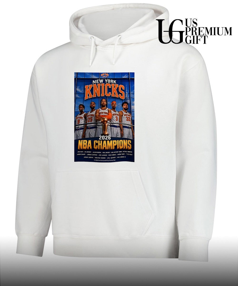Jalen Brunson Josh Hart OG Anunoby Mikal Bridges Karl-Anthony Towns 2026 Knicks NBA Champions shirt