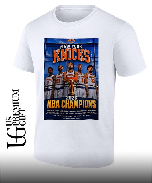 Jalen Brunson Josh Hart OG Anunoby Mikal Bridges Karl-Anthony Towns 2026 Knicks NBA Champions shirt