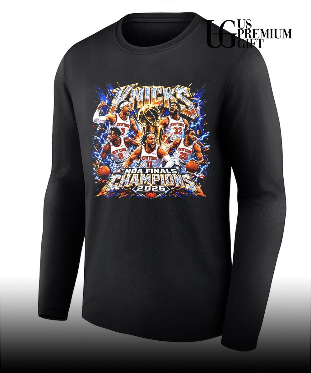Jalen Brunson Josh Hart OG Anunoby Mitchell Robinson Donte DiVincenzo Knicks NBA Finals Champions 2026 shirt