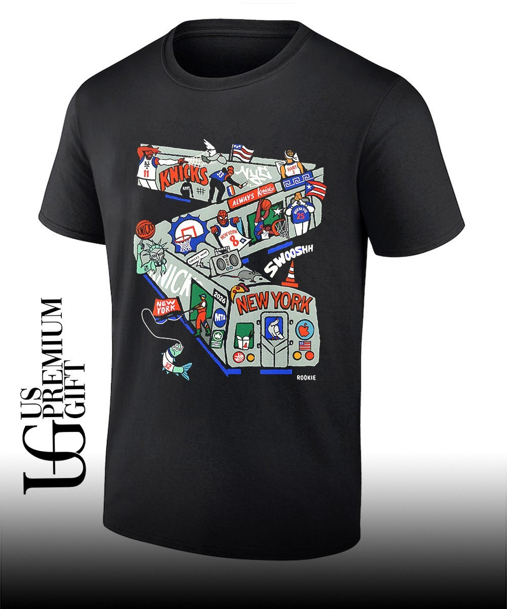 Jalen Brunson Josh Hart Spider-Man Knicks New York Always Knicks Swooshh 2026 T-shirt
