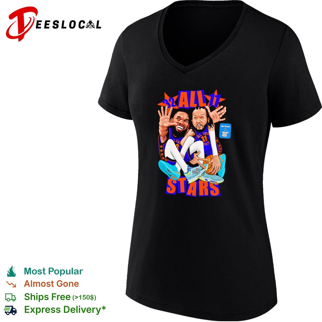 Jalen Brunson Karl Anthony Towns New York Knicks NBA All Stars shirt