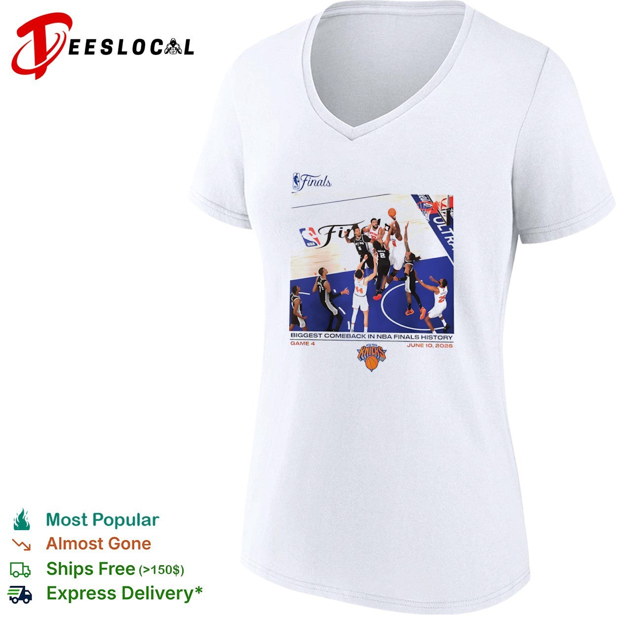 Jalen Brunson Karl Anthony Towns New York Knicks NBA Finals Biggest Comeback shirt