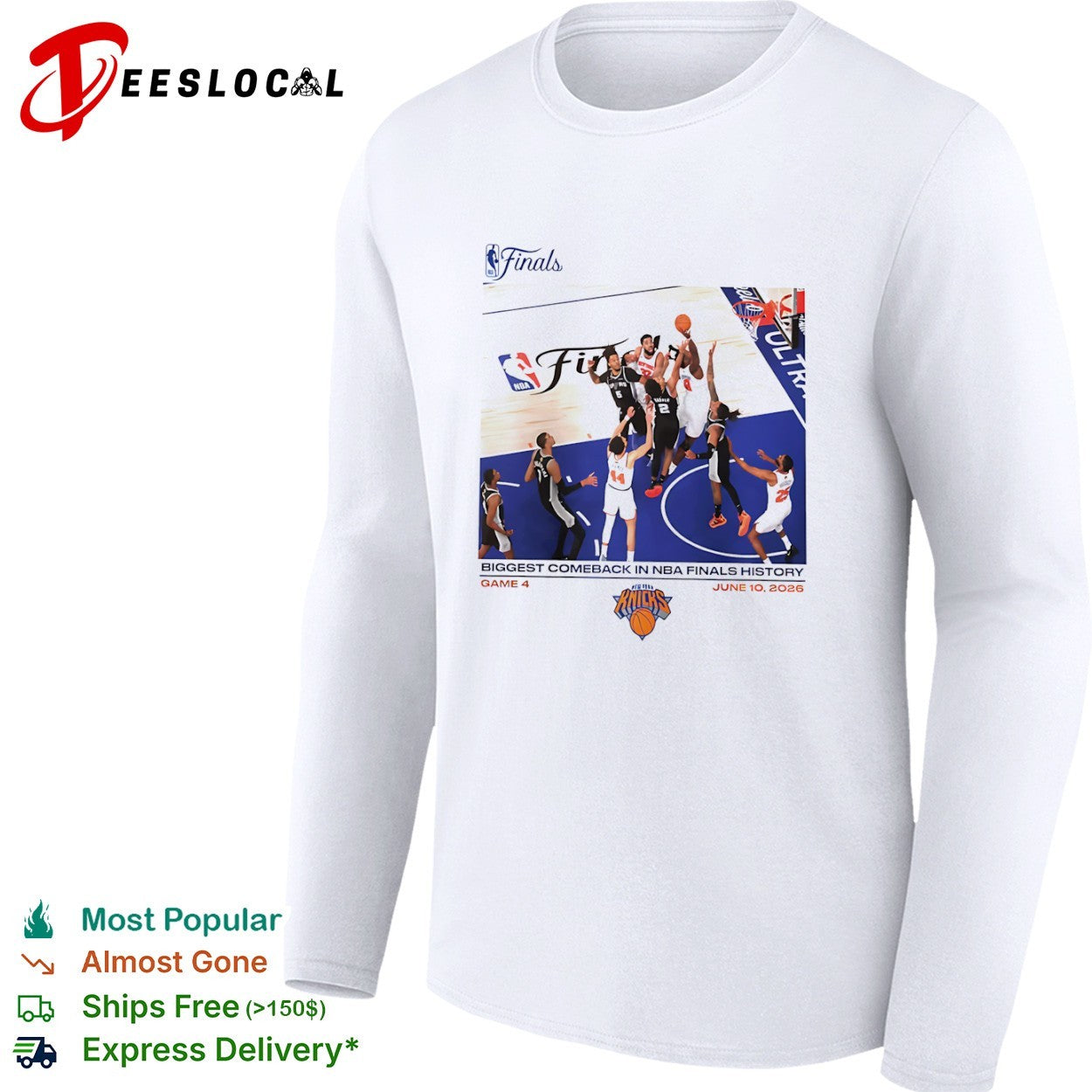 Jalen Brunson Karl Anthony Towns New York Knicks NBA Finals Biggest Comeback shirt