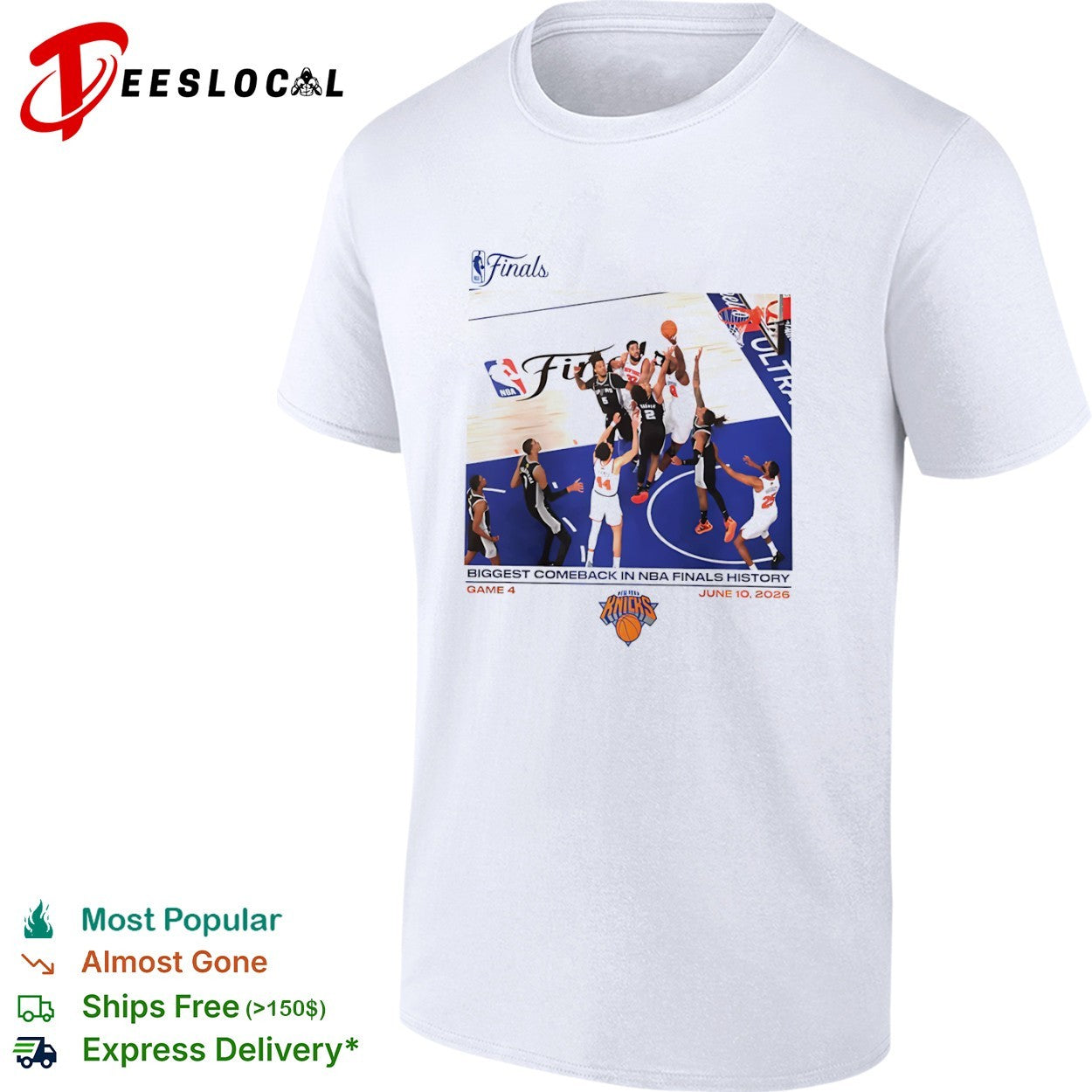 Jalen Brunson Karl Anthony Towns New York Knicks NBA Finals Biggest Comeback shirt