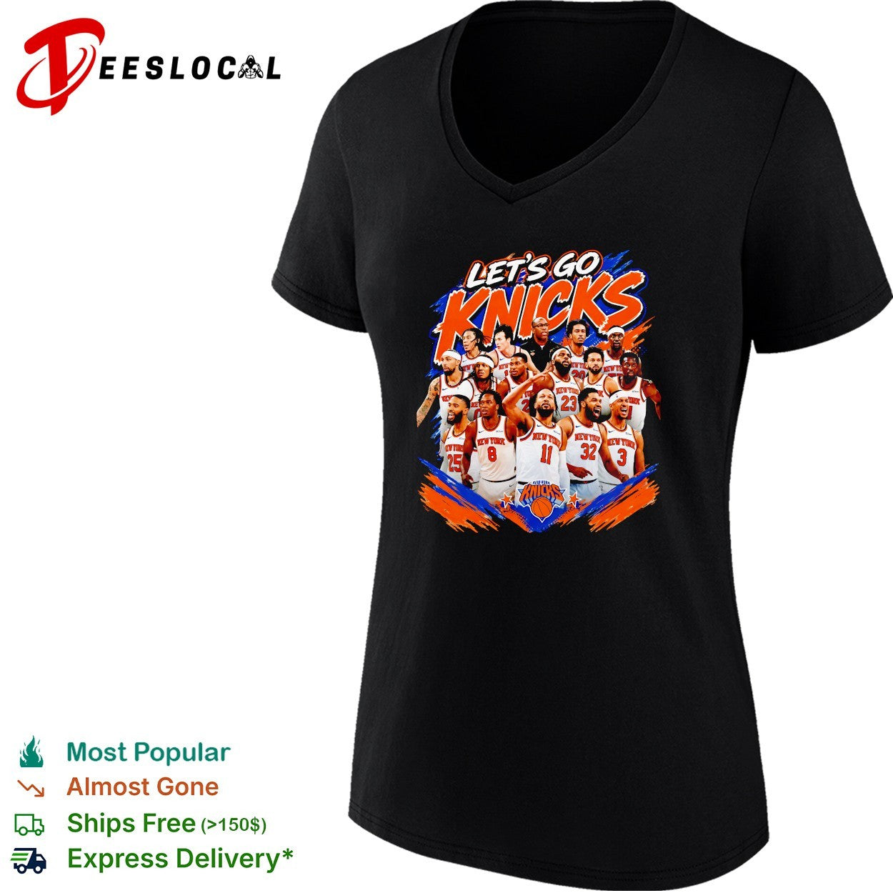 Jalen Brunson Karl Anthony Towns New York Knicks NBA Let’s Go Knicks shirt