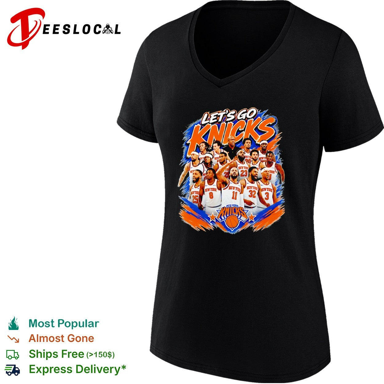 Jalen Brunson Karl-Anthony Towns New York Knicks NBA Players Let’s Go Knicks shirt