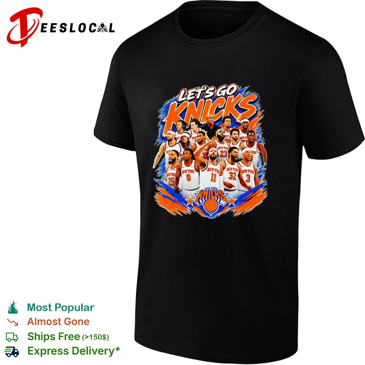 Jalen Brunson Karl-Anthony Towns New York Knicks NBA Players Let’s Go Knicks shirt