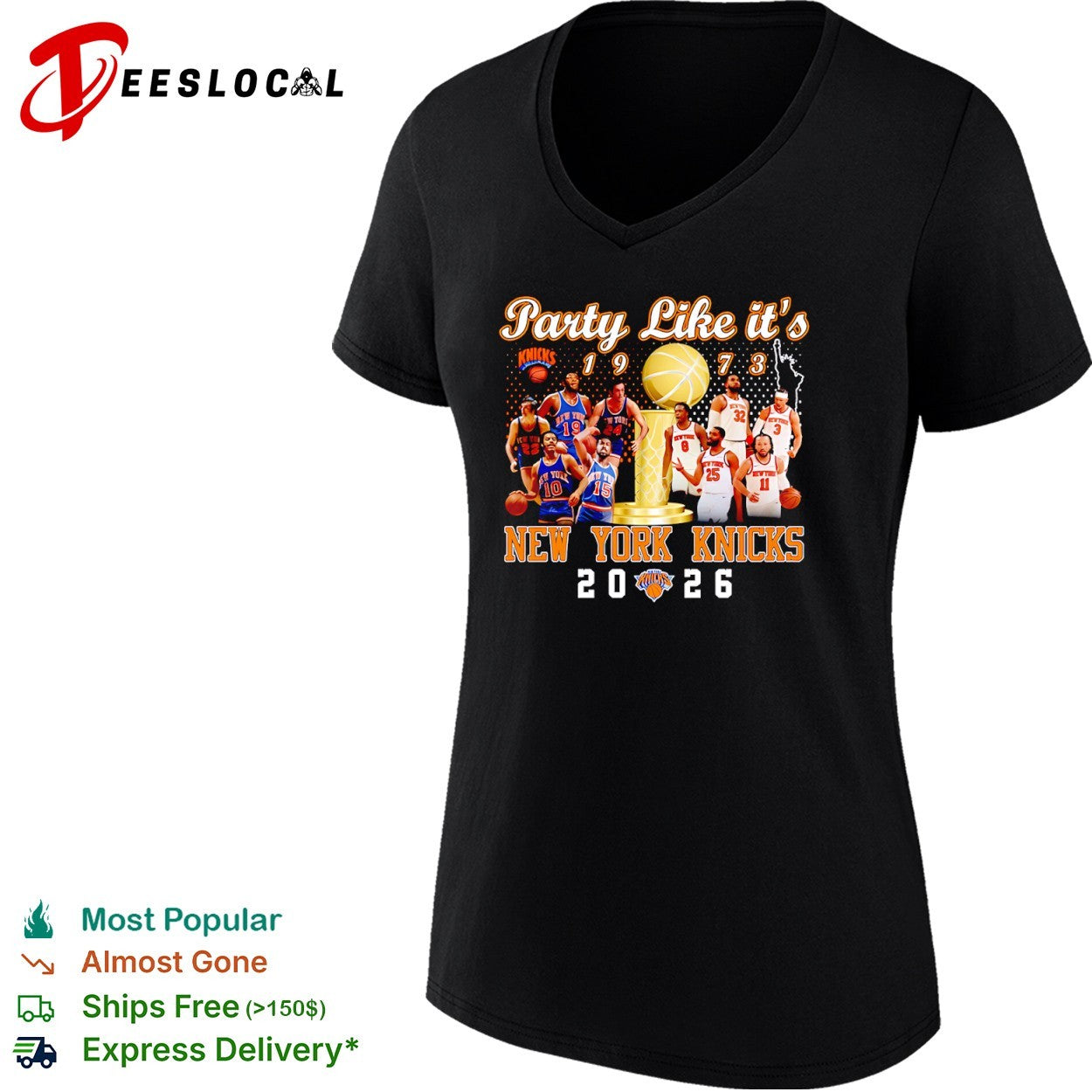 Jalen Brunson Karl Anthony Towns New York Knicks Party Like its 1973 2026 shirt