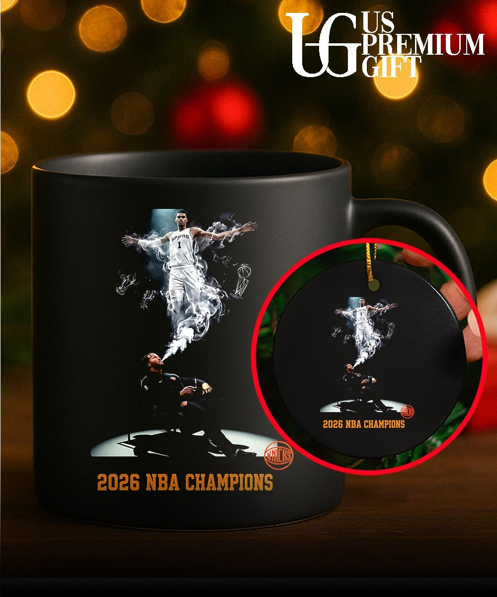 Jalen Brunson Knicks blow away Victor Wembanyama Spurs 2026 NBA Champions shirt