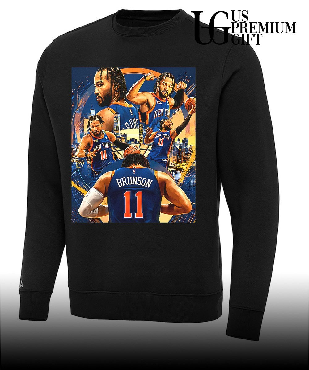 Jalen Brunson New York Champions 2026 behind shirt