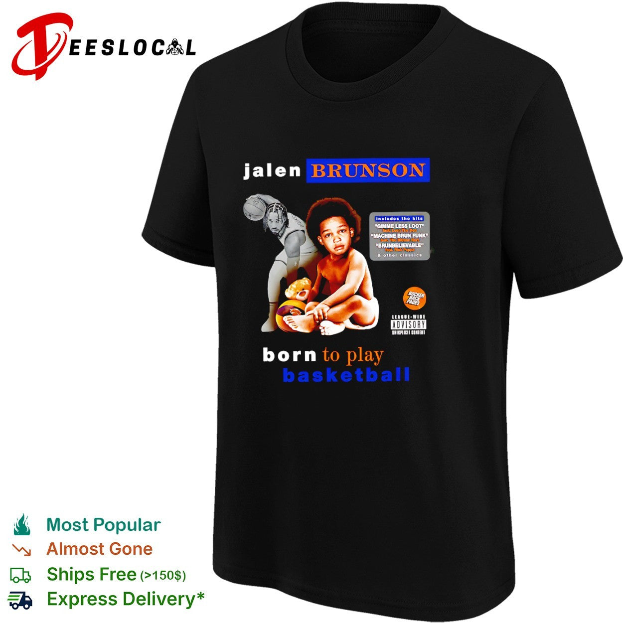 Jalen Brunson New York Knicks Born to Play Basketball Shirt