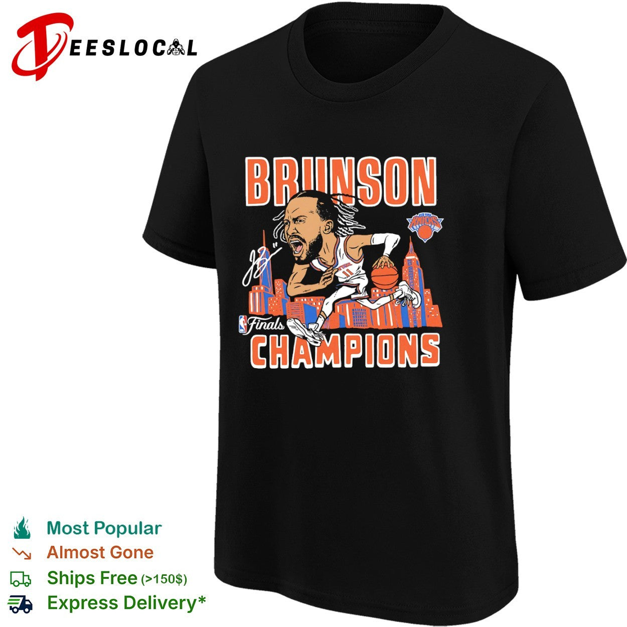 Jalen Brunson New York Knicks Finals Champions Bruinson signature shirt