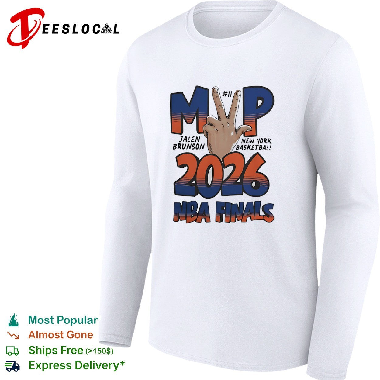 Jalen Brunson New York Knicks NBA 2026 Finals MVP shirt