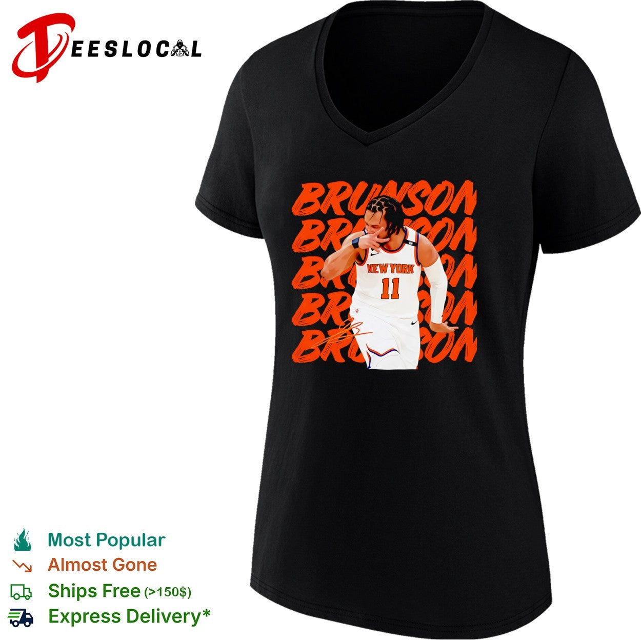 Jalen Brunson New York Knicks NBA BRUNSON signature basketball shirt