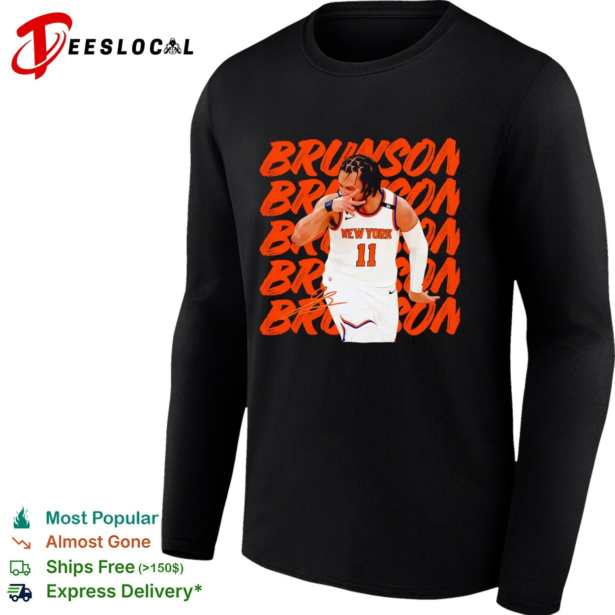 Jalen Brunson New York Knicks NBA BRUNSON signature basketball shirt
