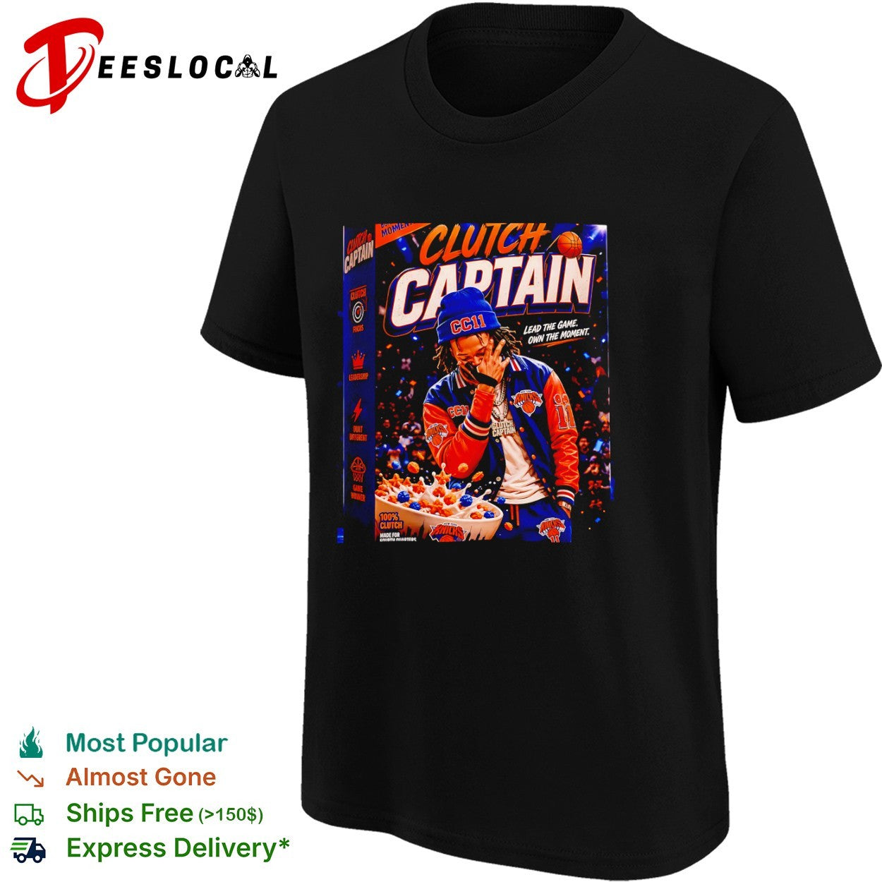 Jalen Brunson New York Knicks NBA Clutch Captain Lead the Game Own the Moment shirt