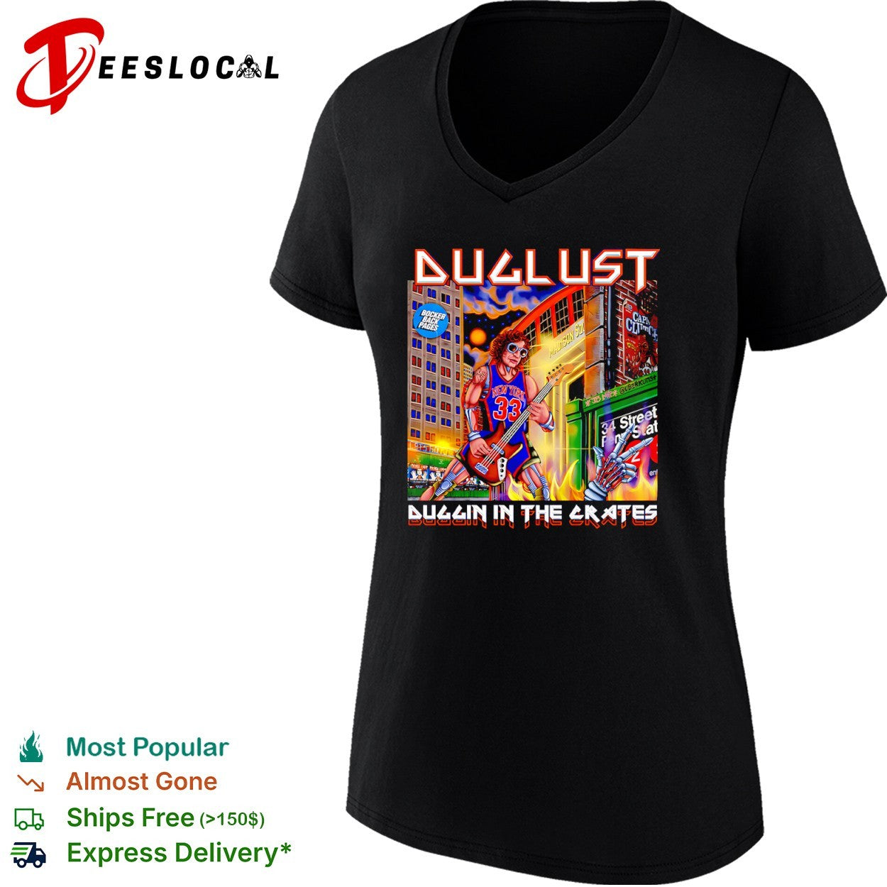 Jalen Brunson New York Knicks NBA Duglust Duggin in the Crates Madison Square shirt