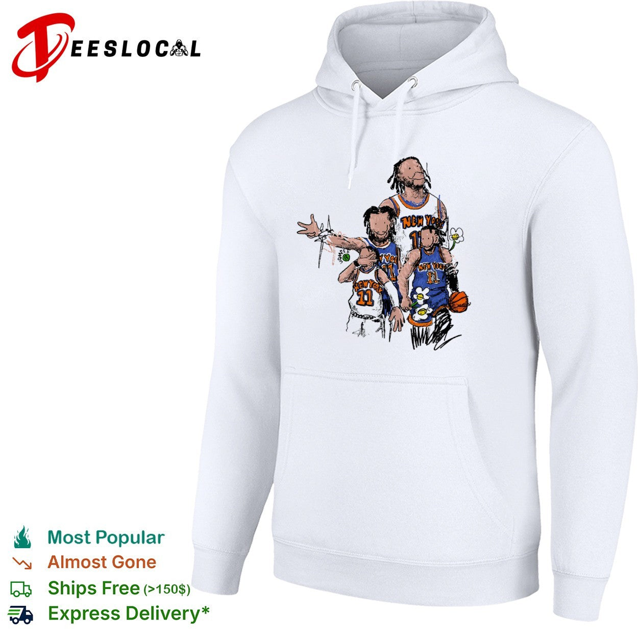 Jalen Brunson New York Knicks NBA Jamfee flower basketball shirt