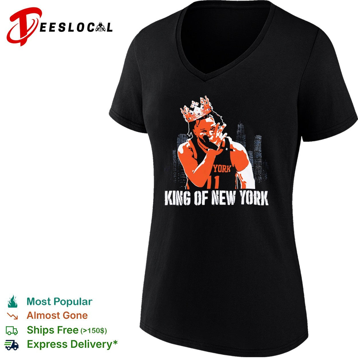 Jalen Brunson New York Knicks NBA King of New York shirt