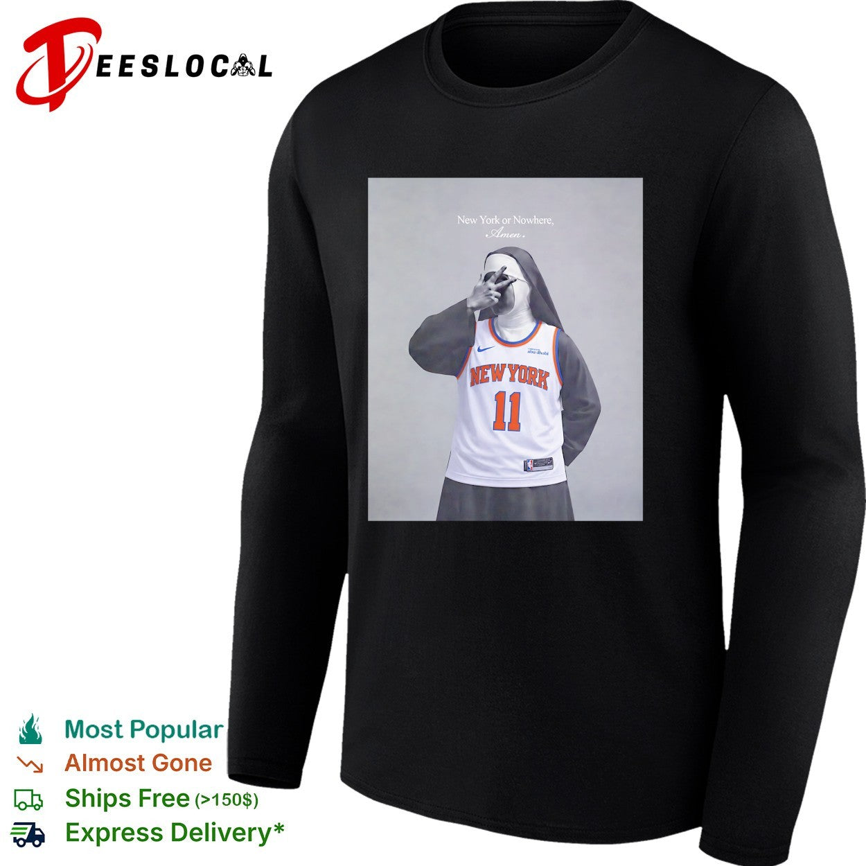 Jalen Brunson New York Knicks NBA Parody New York or Nowhere Amen shirt
