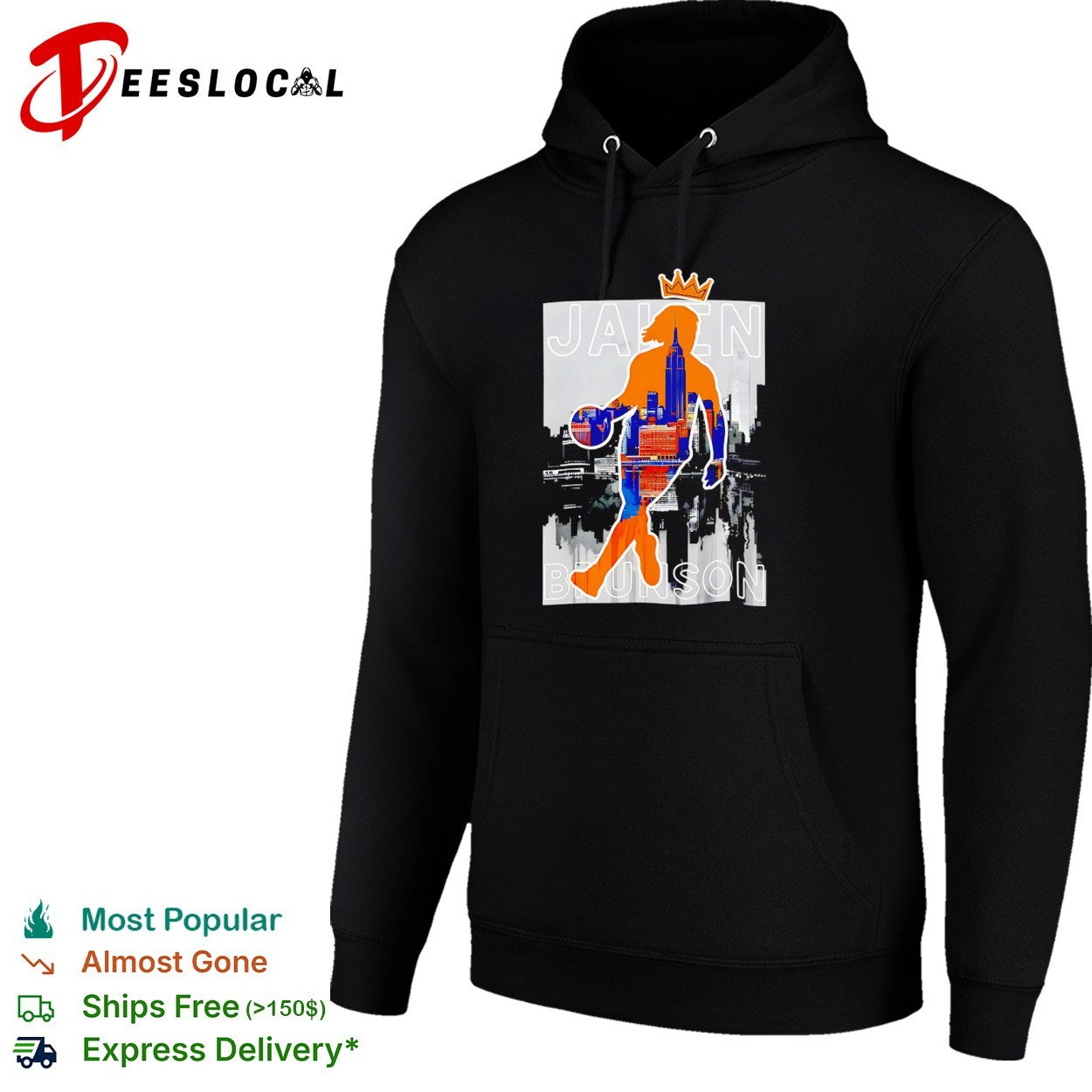 Jalen Brunson New York Knicks NBA Player Basketball Skyline shirt