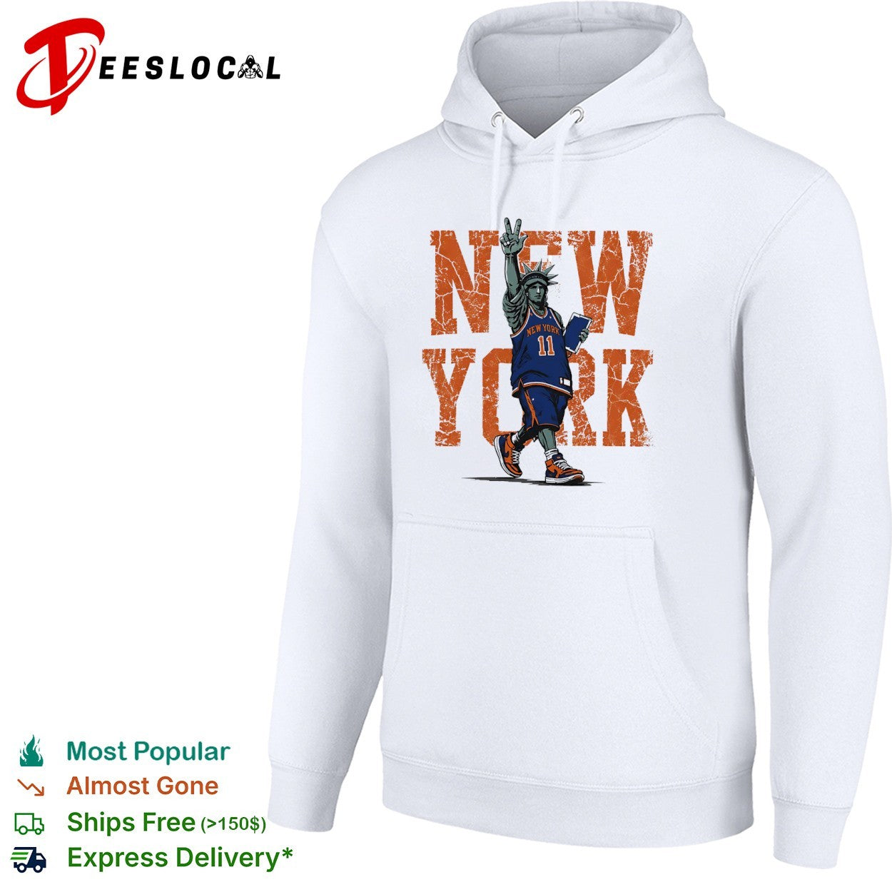 Jalen Brunson New York Knicks NBA Statue of Liberty shirt