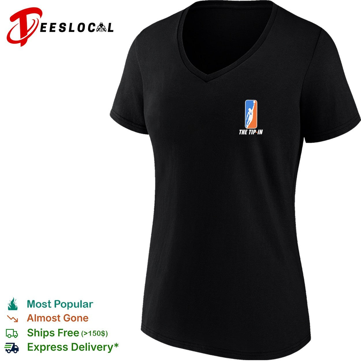 Jalen Brunson New York Knicks NBA The Tip In parody basketball league logo shirt