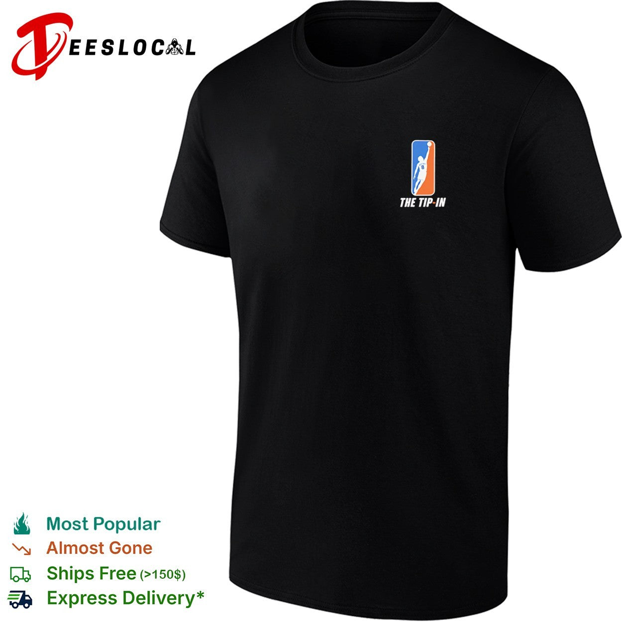 Jalen Brunson New York Knicks NBA The Tip In parody basketball league logo shirt