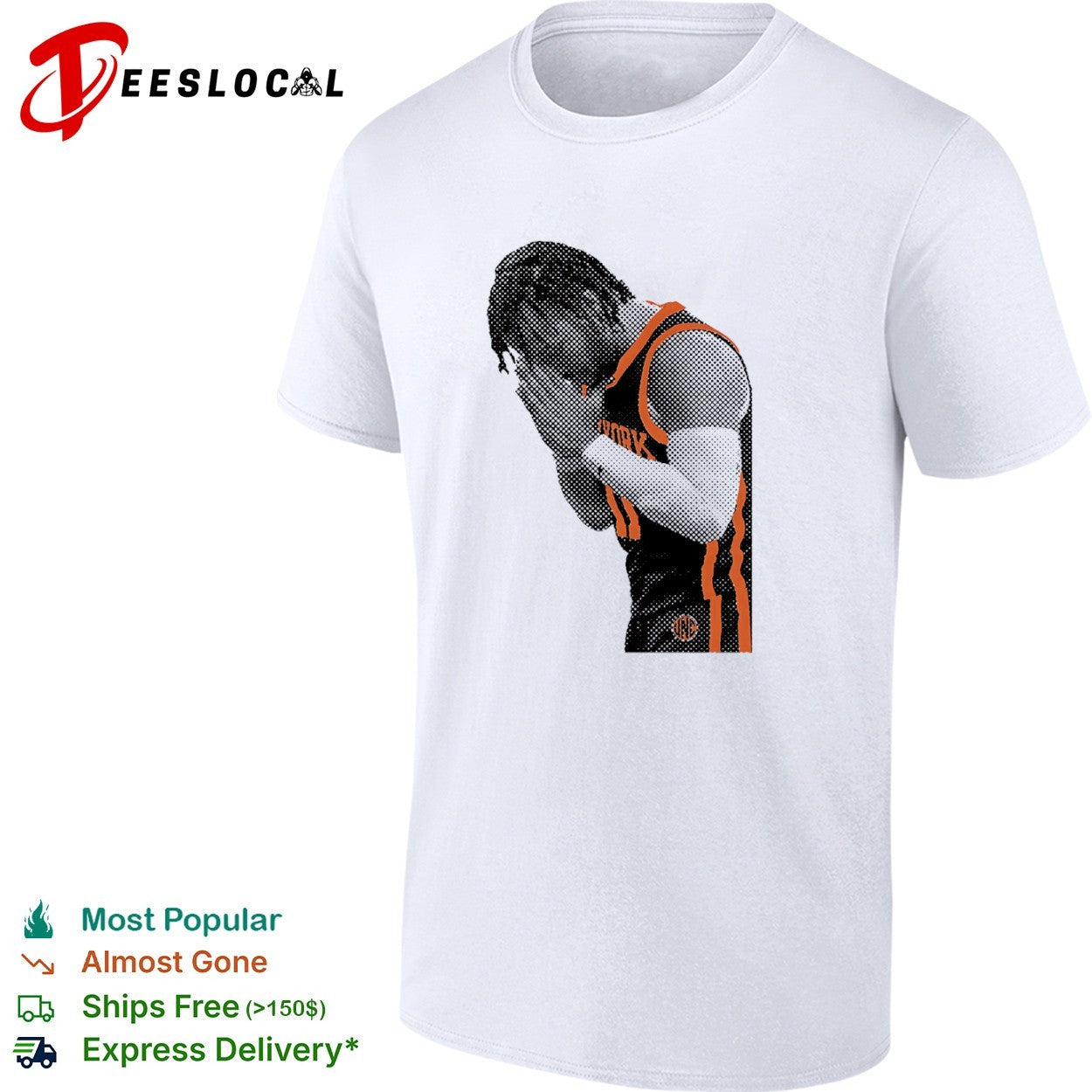 Jalen Brunson New York Knicks NBA portrait shirt