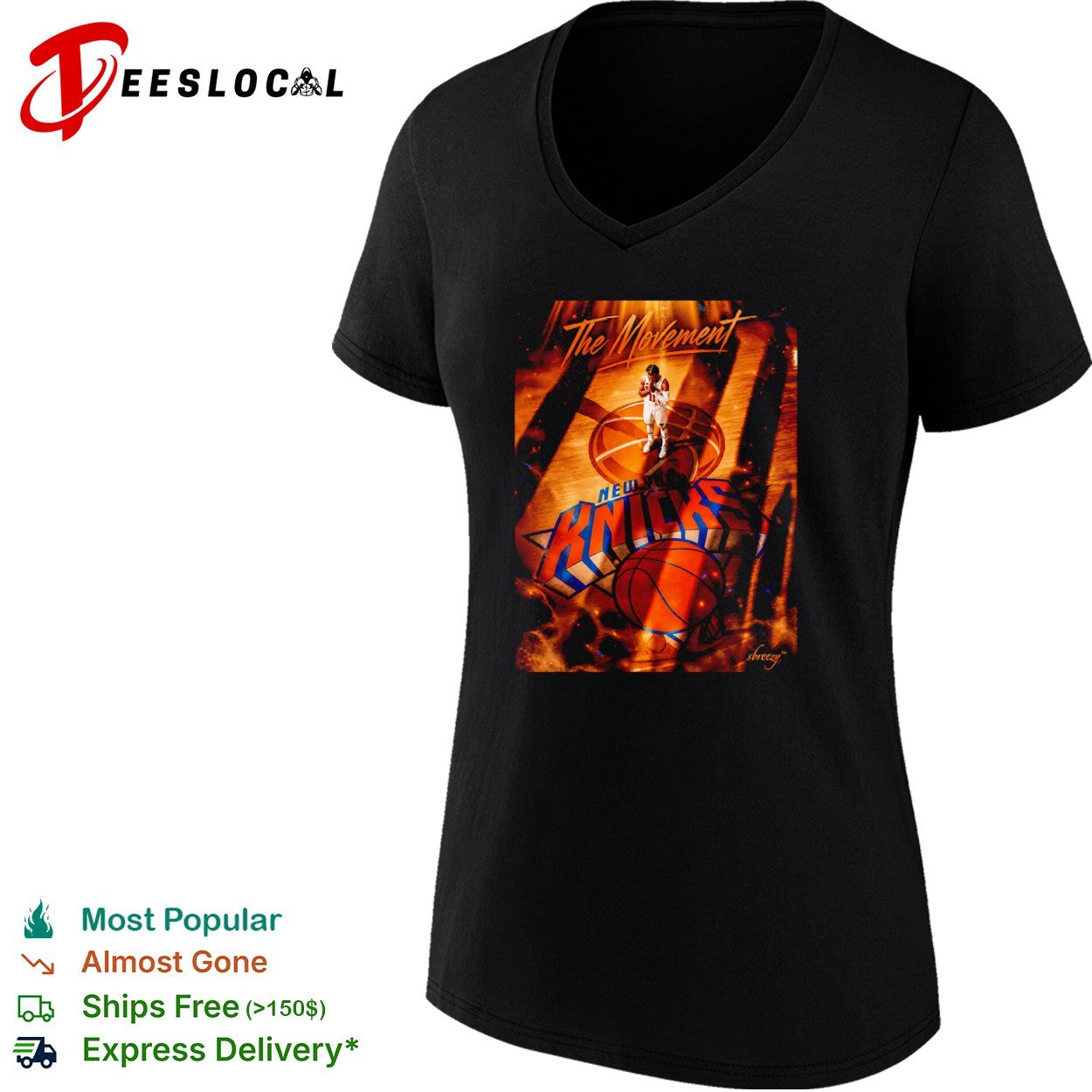Jalen Brunson New York Knicks The Movement NBA Basketball shirt