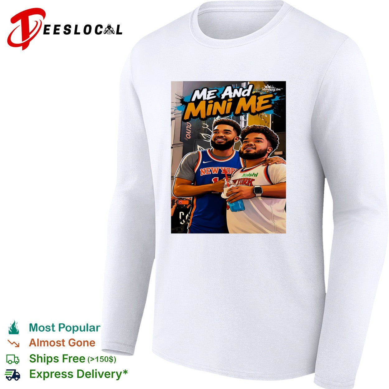 Jalen Brunson New York Knicks me and mini me shirt