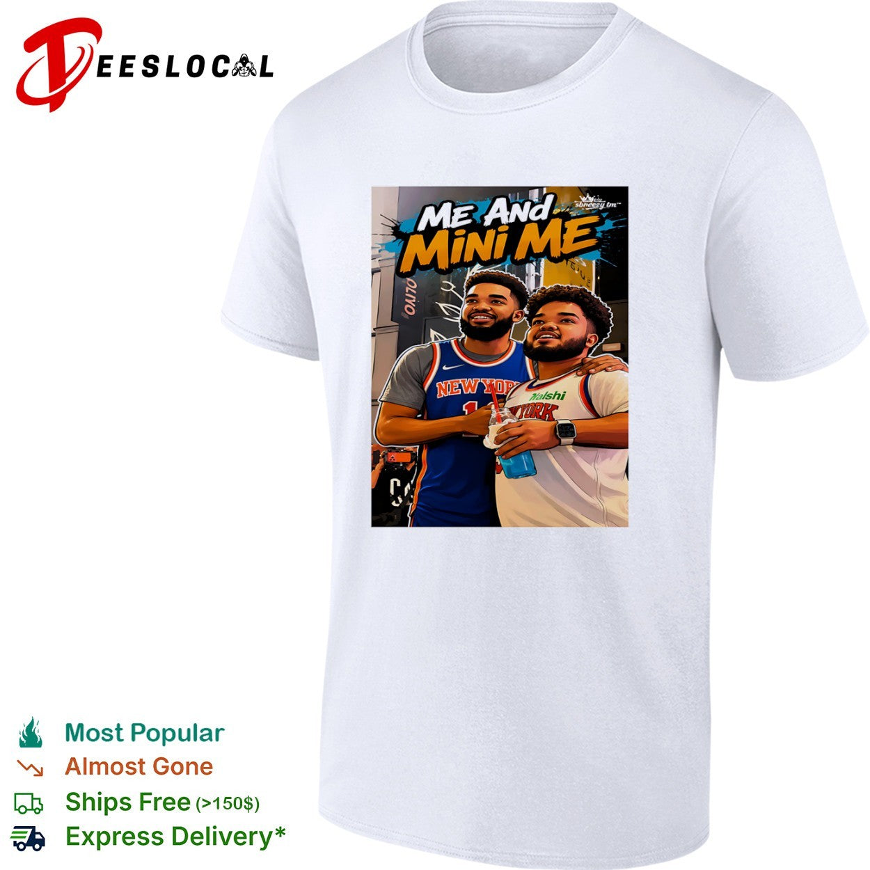 Jalen Brunson New York Knicks me and mini me shirt
