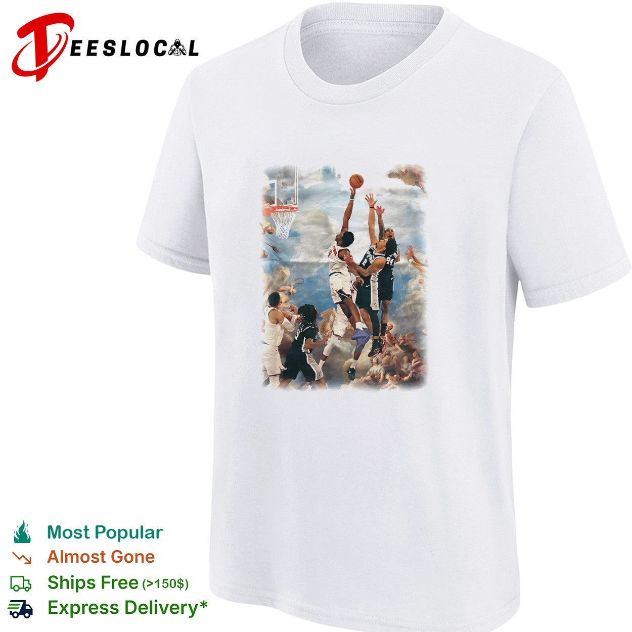 Jalen Brunson New York Knicks vs Devin Vassell Jeremy Sochan San Antonio Spurs vintage shirt