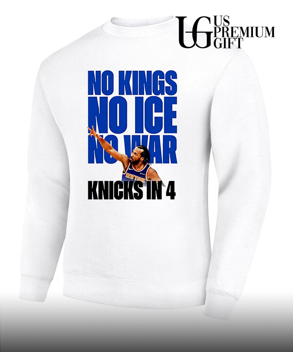 Jalen Brunson No Kings No Ice No War Knicks In 4 Finals 2026 shirt