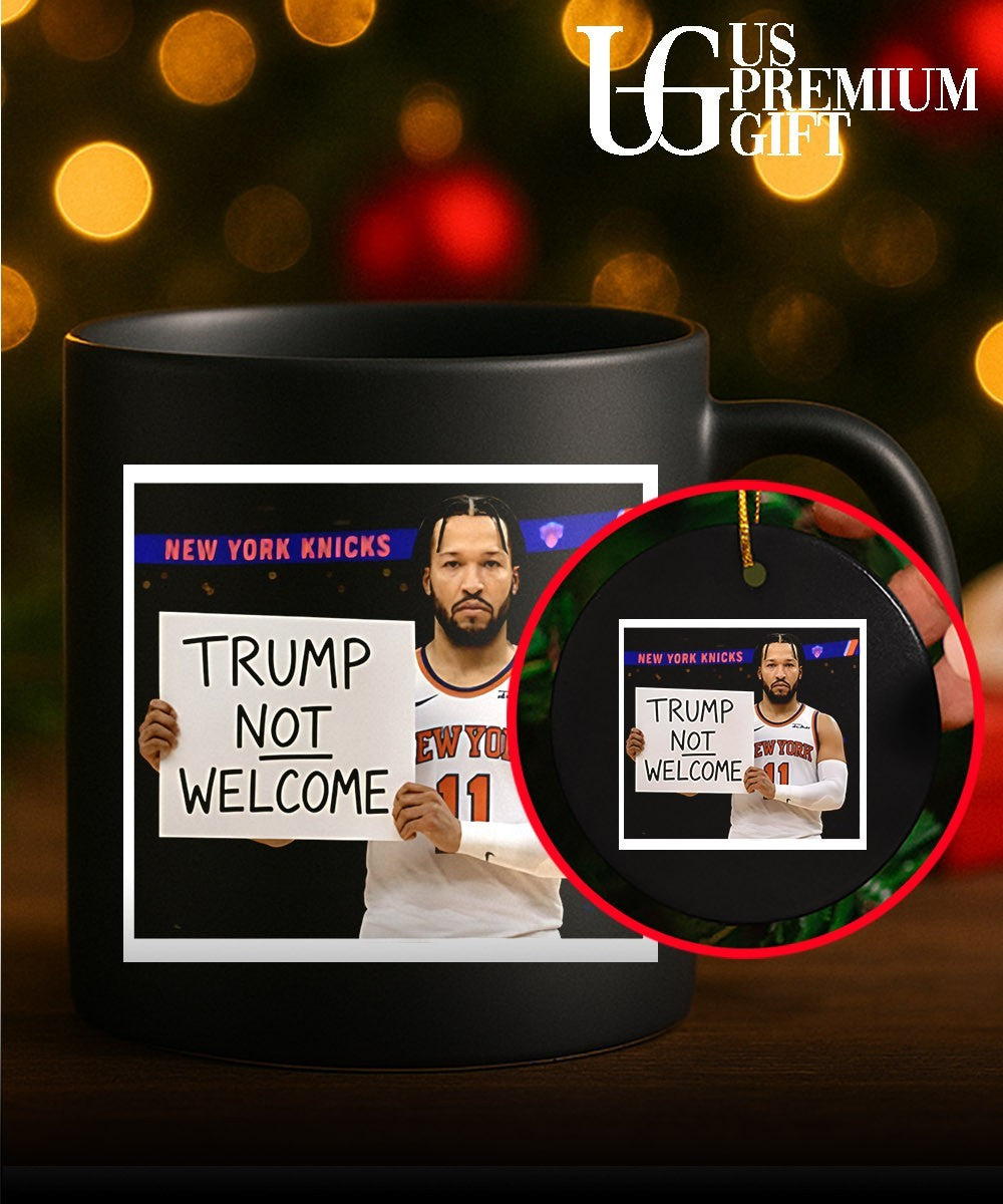 Jalen Brunson Trump Not Welcome Sign Anti Donald Trump Finals 2026 shirt