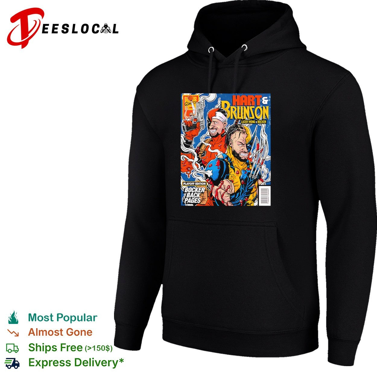 Jalen Brunson and Josh Hart New York Knicks Deadpool Wolverine Hart and Brunson shirt