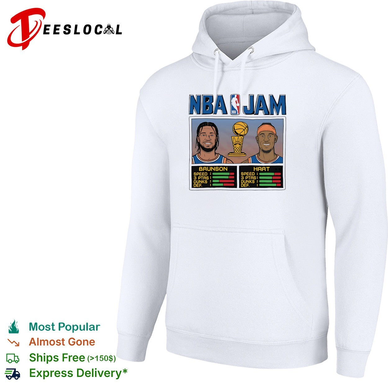 Jalen Brunson and Josh Hart New York Knicks NBA Jam player shirt