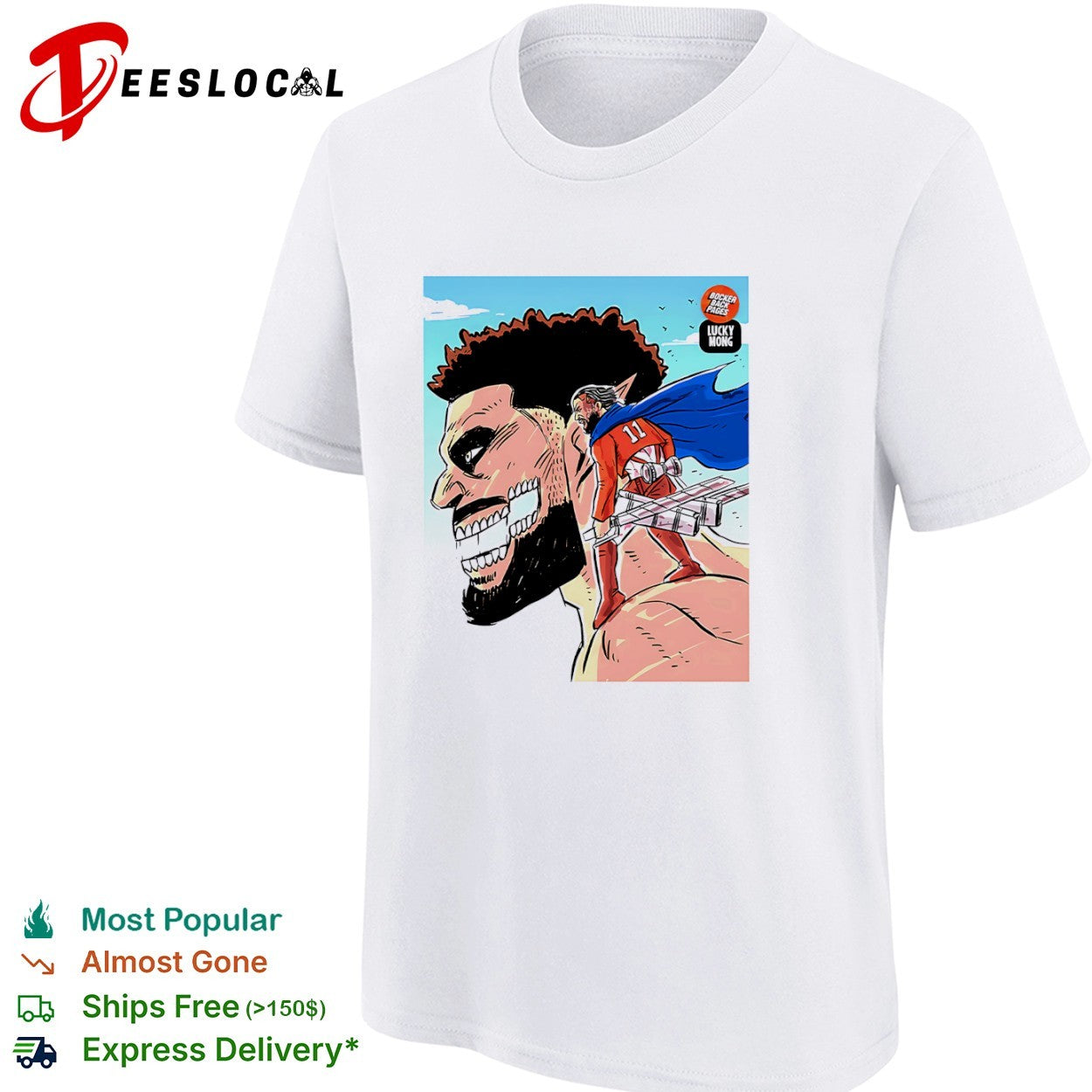 Jalen Brunson and Karl Anthony Towns New York Knicks Attack on Titan shirt