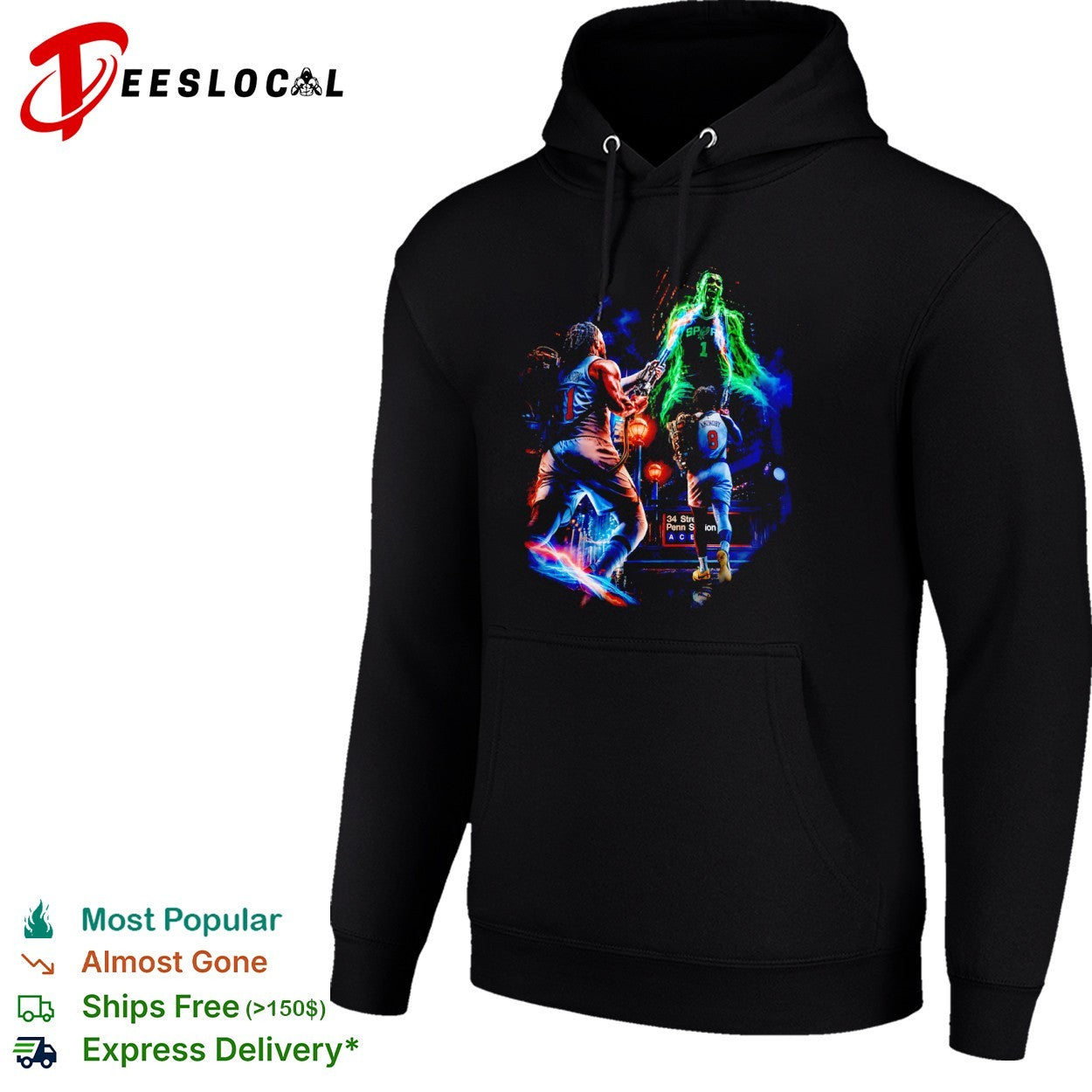 Jalen Brunson and OG Anunoby New York Knicks Ghostbusters Victor Wembanyama Spurs shirt