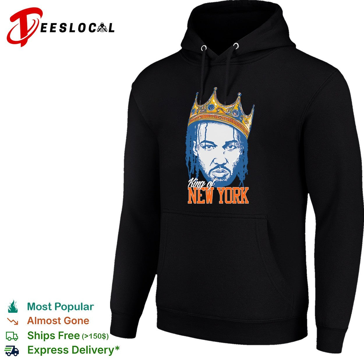 Jalen Brunson big face New York Knicks NBA King of New York shirt