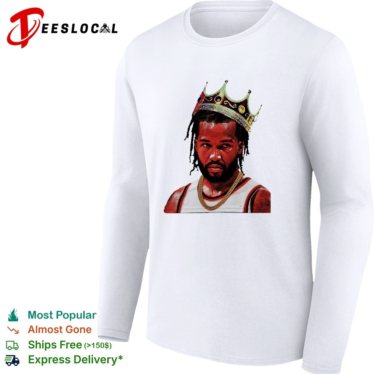 Jalen Bruson New York Knicks crowned king portrait championship celebration art shirt